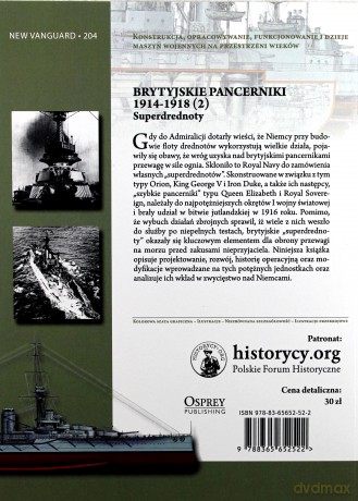 Brytyjskie pancerniki 1914-1918. Superdrednoty - Gary Staff [KSIĄŻKA]