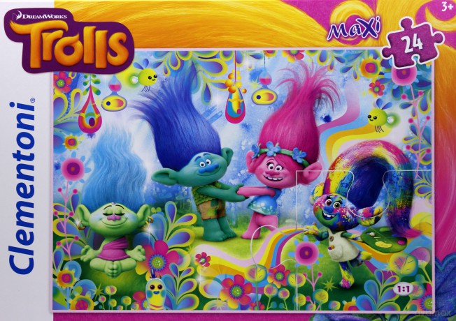 CLEMENTONI 24 el. Maxi Trolls [PUZZLE]