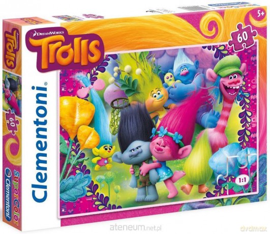 CLEMENTONI 60 el. Trolls [PUZZLE]