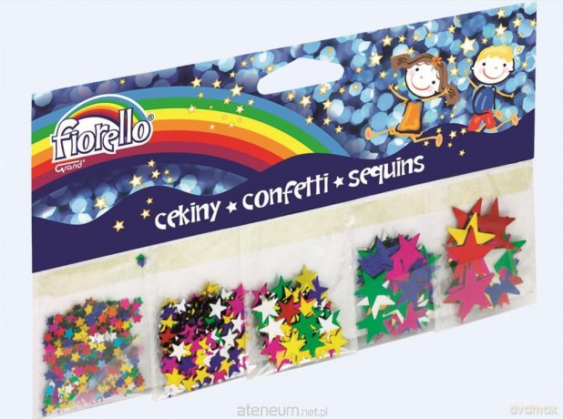 Confetti cekiny gwiazdy mix