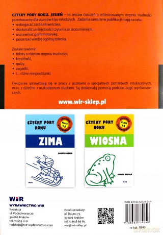 Cztery pory roku - Jesień - Ćwiczenia wyrównawcze - Dorota Dańska [KSIĄŻKA]