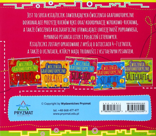 Ćwiczenia grafomotoryczne. Szlaczki cz. 1 [KSIĄŻKA]