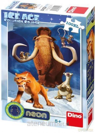 DINO 100 el. XL Neon Epoka Lodowcowa [PUZZLE]