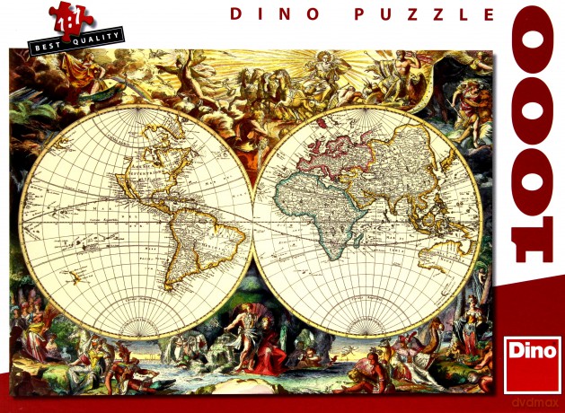 DINO 1000 el. Mapa Historyczna [PUZZLE]