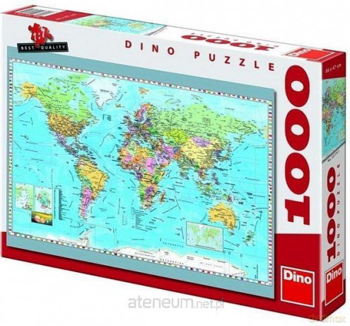 DINO 1000 el. Mapa Polityczna [PUZZLE]