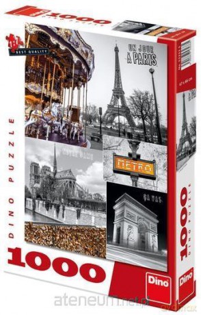 DINO 1000 el. Paryż kolaż [PUZZLE]