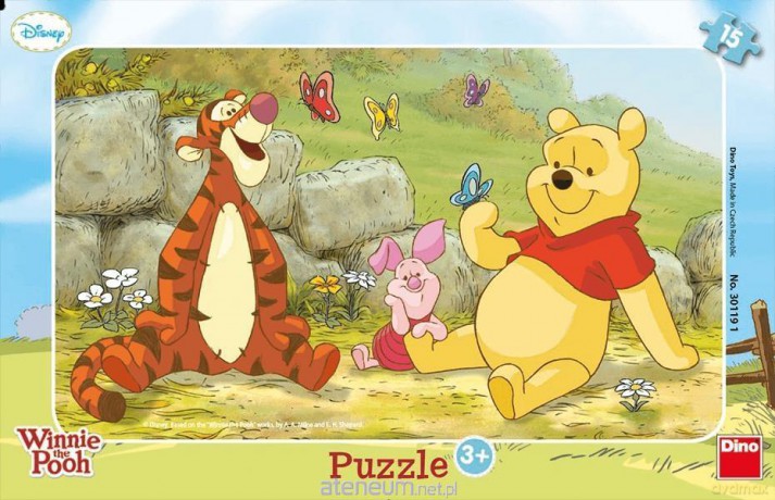 DINO 15 el. Ramkowe Kubuś Puchatek [PUZZLE]