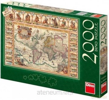 DINO 2000 el. Mapa Świata Historyczna [PUZZLE]