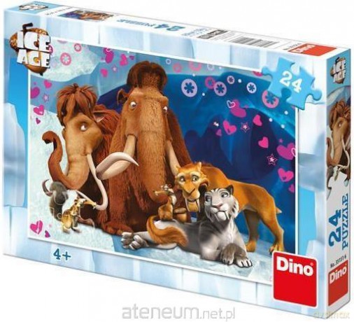 DINO 24 el. Epoka Lodowcowa: Zakochani [PUZZLE]