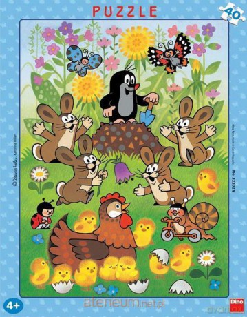 DINO 40 el. Ramkowe Krecik wielkanocny [PUZZLE]