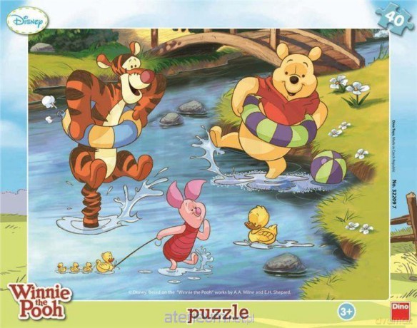 DINO 40 el. Ramkowe Kubuś Puchatek [PUZZLE]