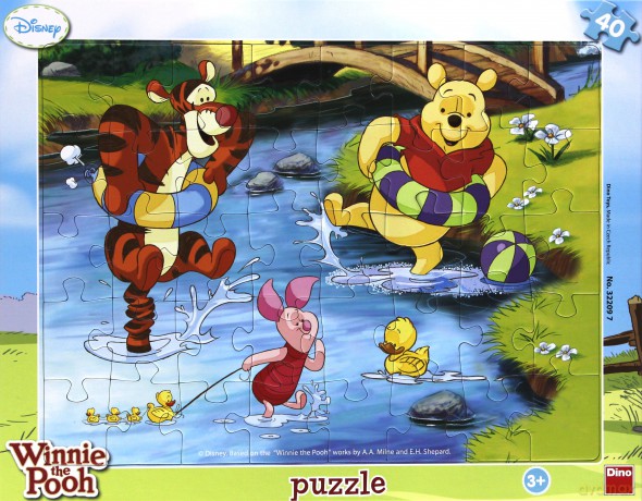 DINO 40 el. Ramkowe Kubuś Puchatek [PUZZLE]