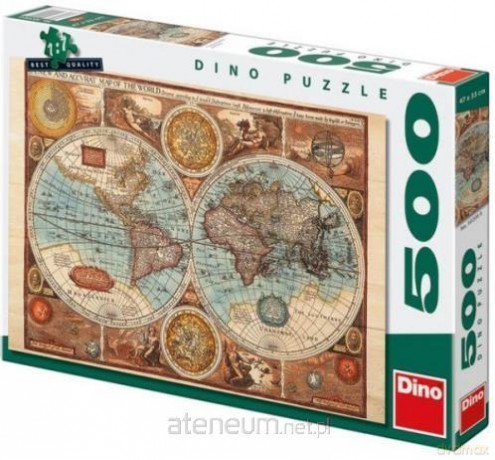 DINO 500 el. Mapa Świata [PUZZLE]