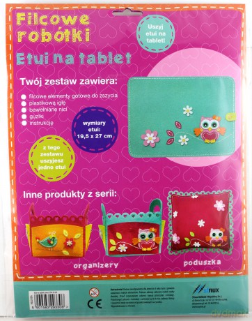 Filcowe Robótki - Etui na tablet z Sową