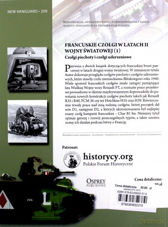 Francuskie czołgi w latach II wojny światowej - Steven J. Zaloga [KSIĄŻKA]