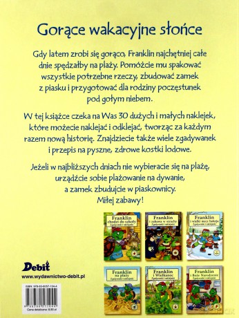 Franklin na plaży - zgadywanki i naklejanki - Paulette Bourgeois, Brenda Clark [KSIĄŻKA]