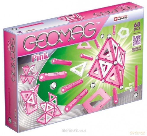 Geomag Panels Pink 68 el. [KLOCKI]