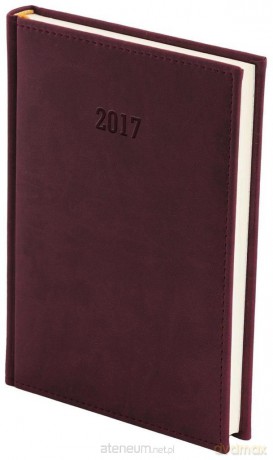 Kalendarz 2017 B6 Dzienny Vivella Bordo [KALENDARZ]
