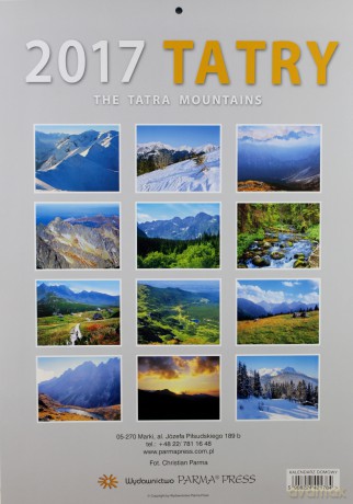 Kalendarz 2017 Domowy - Tatry [KALENDARZ]