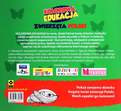 Kolorowa edukacja - Zwierzęta Polski [KSIĄŻKA]