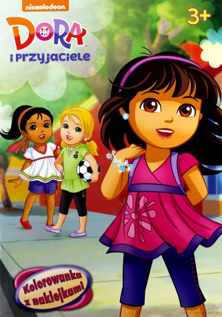 Kolorowanka z naklejkami. Dora i przyjaciele [KSIĄŻKA]