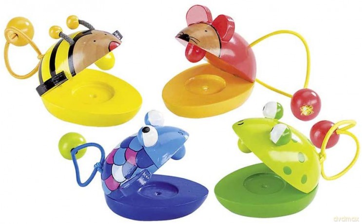 Kolorowe kastaniety zwierzątka