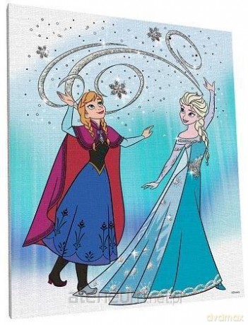 Kraina lodu - Obraz 25 x 30 cm Elsa i Anna