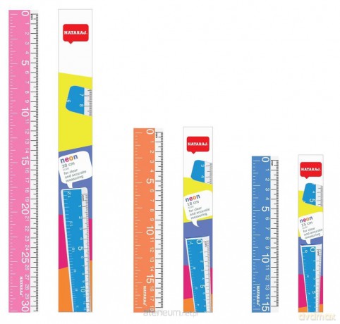 Linijka neonowa 15 cm (10 szt)