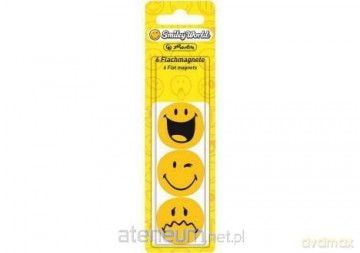 Magnes płaski Smiley (6 szt)