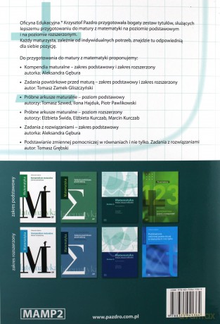 Matematyka LO Próbne arkusze maturalne z.2 zakres podstawowy [KSIĄŻKA]