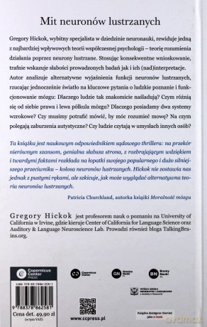 Mit neuronów lustrzanych - Gregory Hickok [KSIĄŻKA]