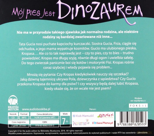 Mój pies jest dinozaurem - Jackie French [AUDIOBOOK]
