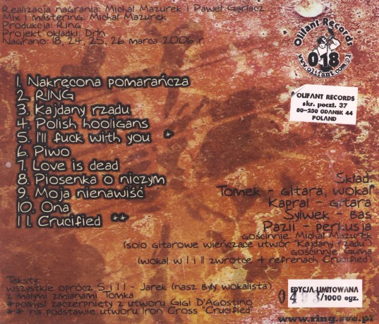 Ring: Od Nienawiści Do Miłości [CD]
