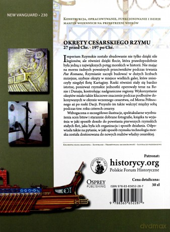 Okręty cesarskiego Rzymu 27 przed Chrystusem 197 po Chrystusie - Raffaele D'Amato [KSIĄŻKA]