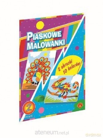 Piaskowe malowanki - kameleon, paw