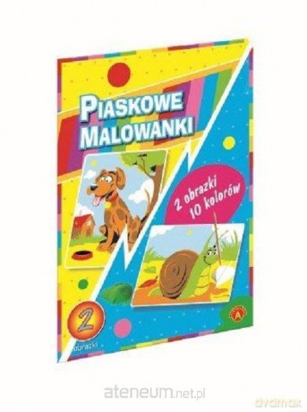 Piaskowe malowanki - pies, ślimak