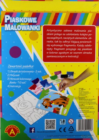 Piaskowe malowanki - pies, ślimak