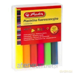 Plastelina fluorescencyjna 6 kolorów