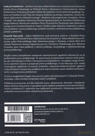 Podatki i prawo podatkowe - Andrzej Gomułowicz, Dominik Mączyński [KSIĄŻKA]