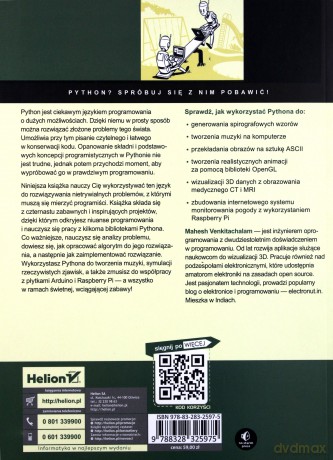 Python. 14 twórczych projektów dla dociekliwych - Mahesh Venkitachalam [KSIĄŻKA]