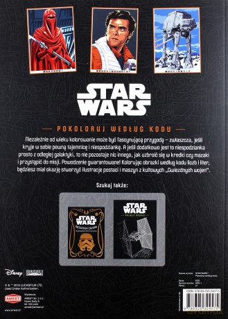 Star Wars. Pokoloruj według kodu (Gwiezdne Wojny) [KSIĄŻKA]