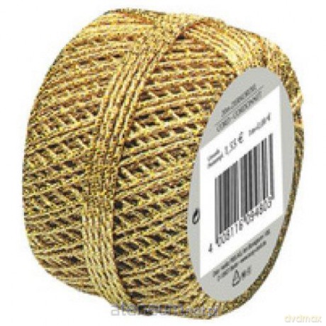 Sznurek 20 cm złoty