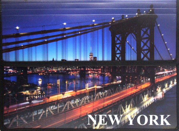 Teczka z klapką na rzepy A4 New York