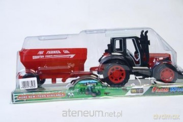 Traktor plastikowy i akcesoria 13 cm