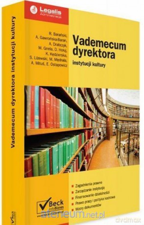 Vademecum dyrektora instytucji kultury [KSIĄŻKA]