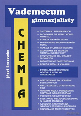 Vademecum gimnazjalisty - Chemia [KSIĄŻKA]