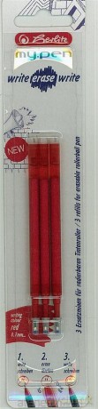 Wkład do długopisu My.Pen Czerwony (3 szt)