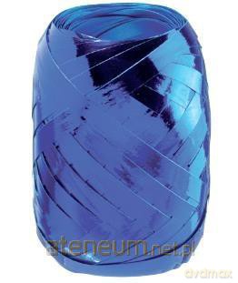 Wstążka kłębuszek 20 m metallic niebieska