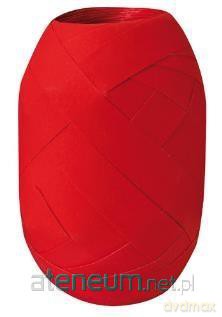 Wstążka kłębuszek 20 m/10 mm matowa czerwona