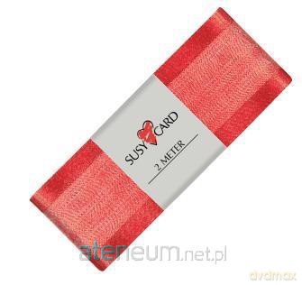 Wstążka ozdobna 2 m/40 mm czerwona